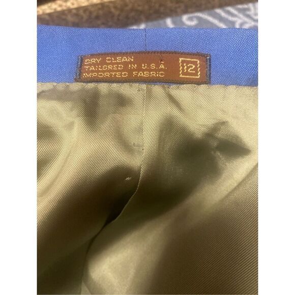 Cricketeer Vintage Blazer Single Button Sz. 12 Royal Blue Preppy Y2K 1990’s - Picture 8 of 8